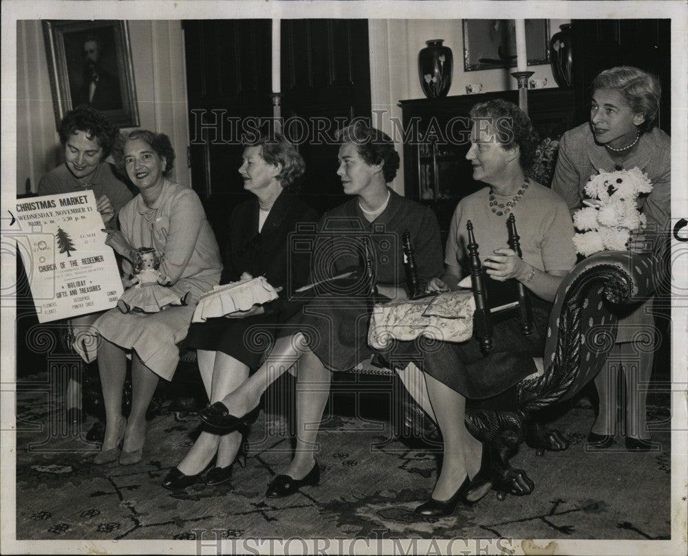 1957 Press Photo Dorothy Cornish Mrs Weld Douglas Mrs Morgan Campbell - Historic Images