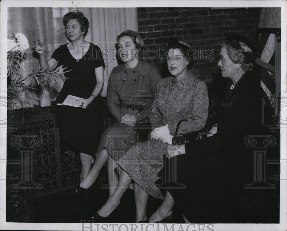 1958 Press Photo Boston, Mrs Dorlot,Mrs Mitton,Mrs Carney,Mrs Simonds - Historic Images