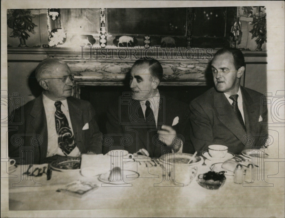 Press Photo Art directors dinner, Albert Darne,Leo Sanderson &amp; Abe Loeb - Historic Images