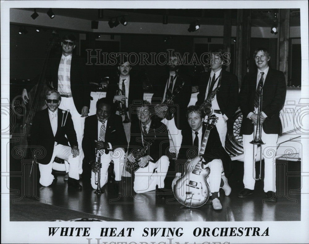 Press Photo Members Of The White Heat Swing Orchestra - Historic Images