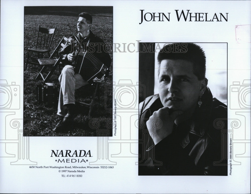 1998 Press Photo Musician, John Whelan on Narada Media - Historic Images