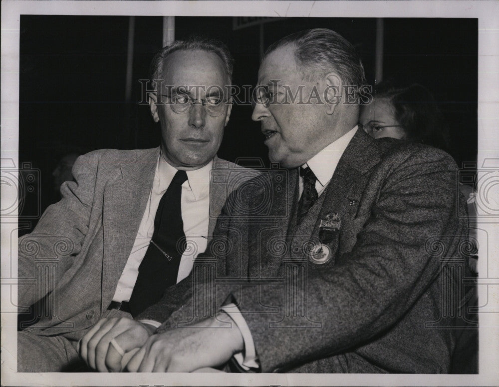 1944 Press Photo Gov William H Wills &amp; Sen Warren R, Ai=ustin - Historic Images