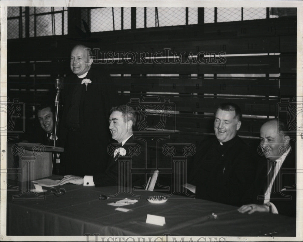 1965 Press Photo Rev Harold Wilson,Mayor L Brerra,Atty J Blumsack,Rev E Cowhig - Historic Images