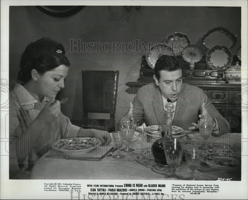 1968 Press Photo Elda  Tattoli  &amp; Paolo Graziosi stars in &quot;China Is Near&quot; - Historic Images