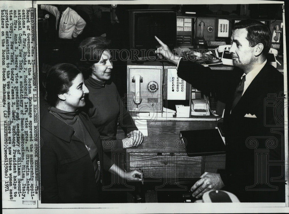 1971 Press Photo mrs R Montorsi &amp; Mrs A Beare,J Dowd, - Historic Images