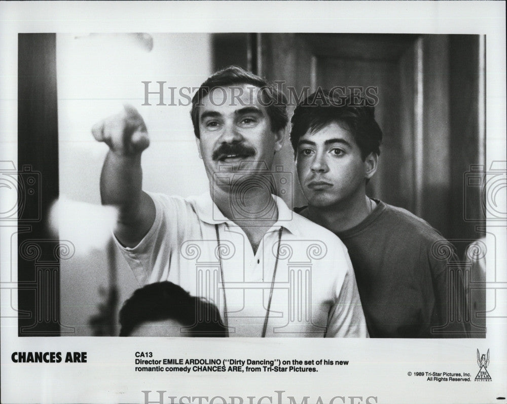 1989 Press Photo Director Emile Ardolino &quot;Chances Are&quot; - Historic Images