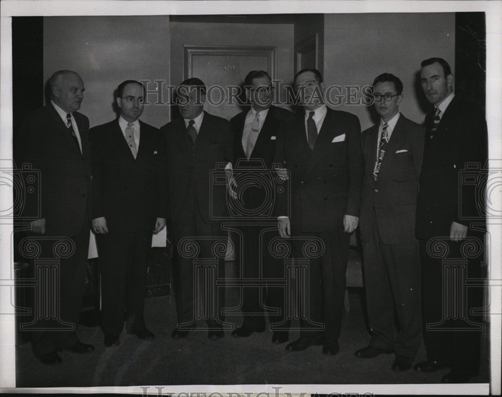 1953 Press Photo J Fagan,E Fitzgerald, H Feinstein,A Lockwood,L Perini - Historic Images