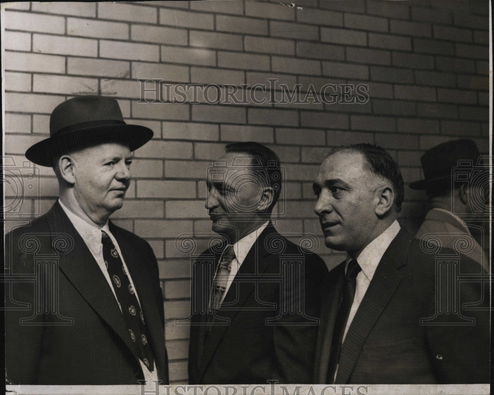 1956 Press Photo James Faherty,J McGinnis,Costa, for Brinks robbery - Historic Images