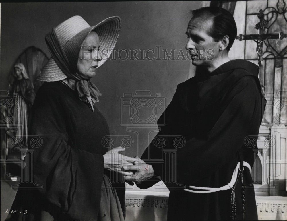 1964 Press Photo Lilia Skala and Dan Frazer in &quot;Lilies of the Field&quot; - Historic Images