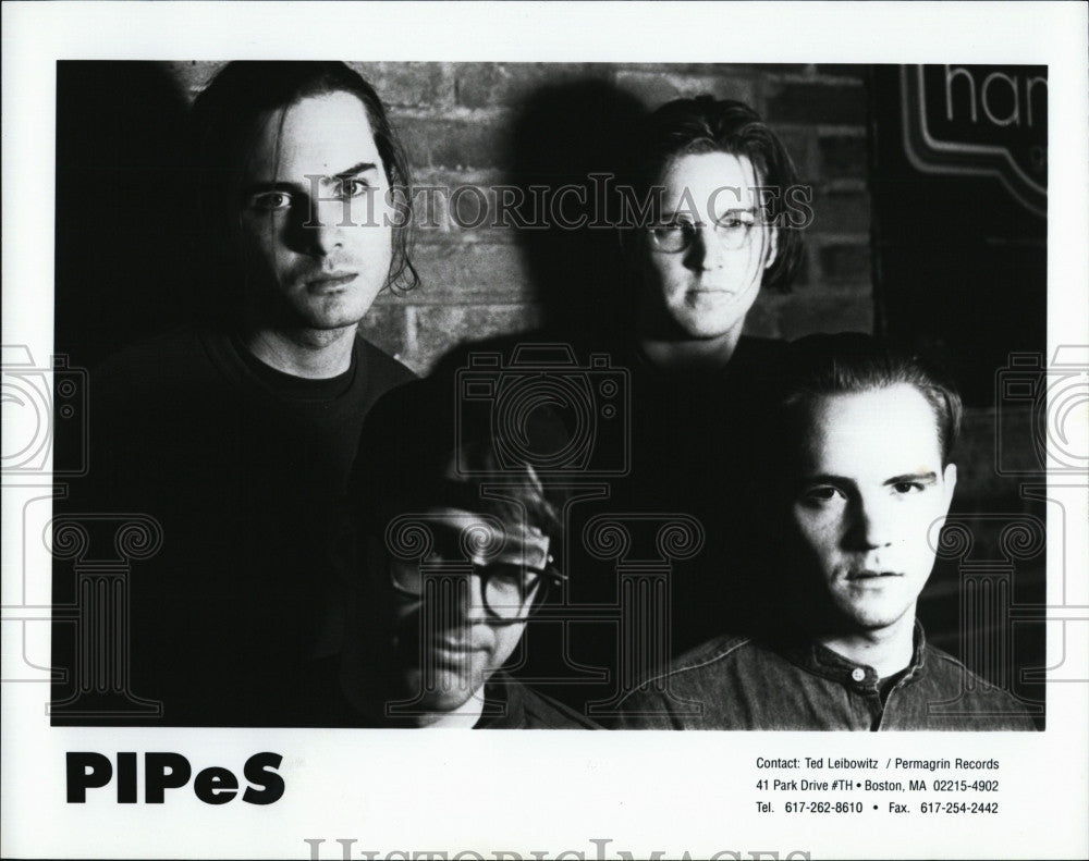 Press Photo Band Members of &quot;PiPeS&quot; - Historic Images