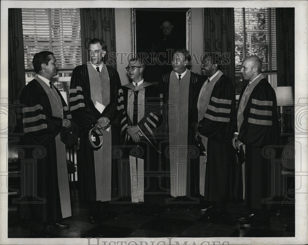 1958 Press Photo William Styron, John Galbraith, Daniel Moynihan, Cark Stokes - Historic Images