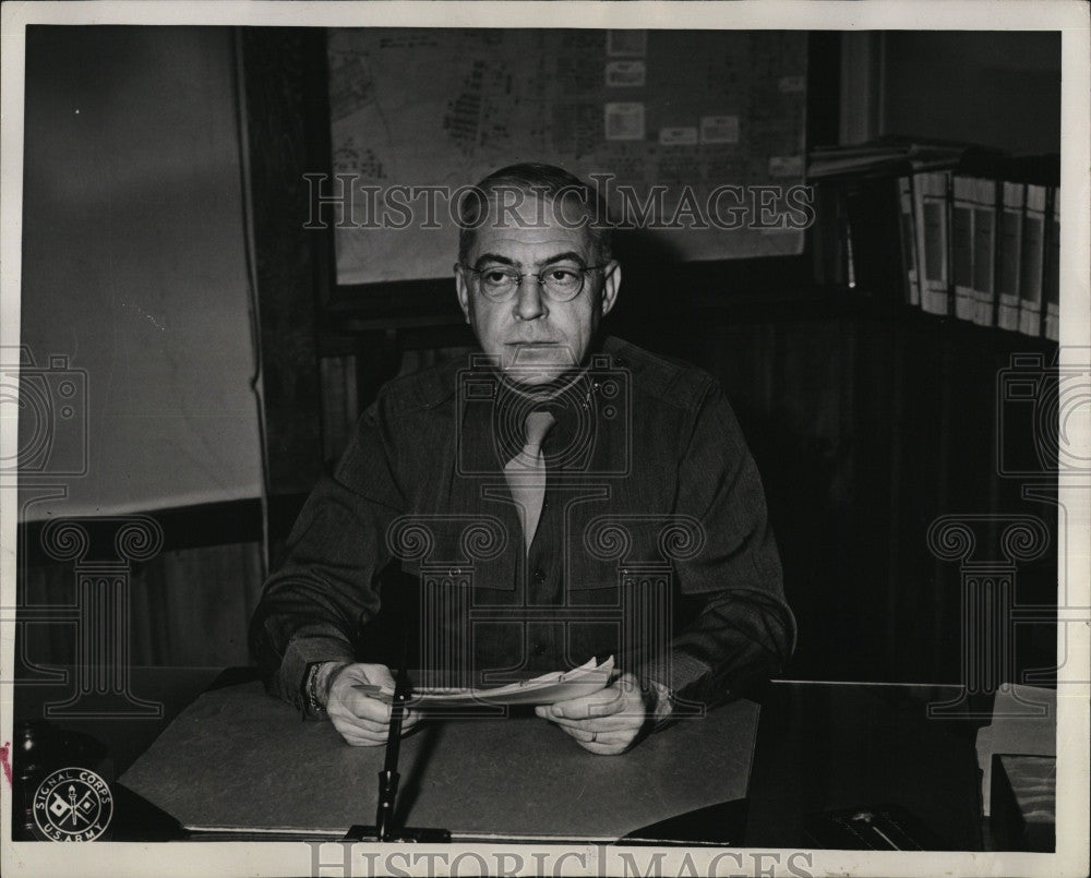 1944 Press Photo Colonel Howard Patterson appointed as Camp Commander - Historic Images