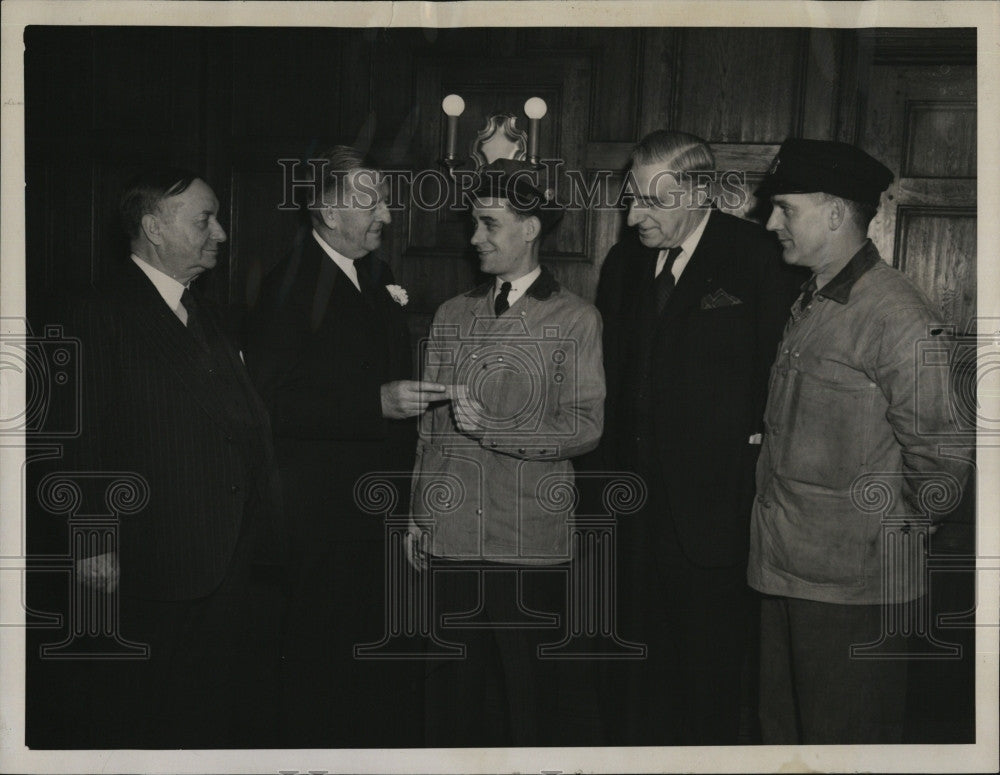 1948 Press Photo E. L. F. Woodman, John Dewan, Jr., Louis McBrayne, William Day - Historic Images