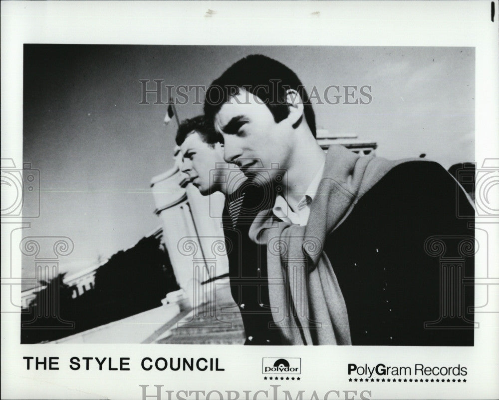 Press Photo English Band - The Style Council : Mick Talbot, Paul Weller - Historic Images