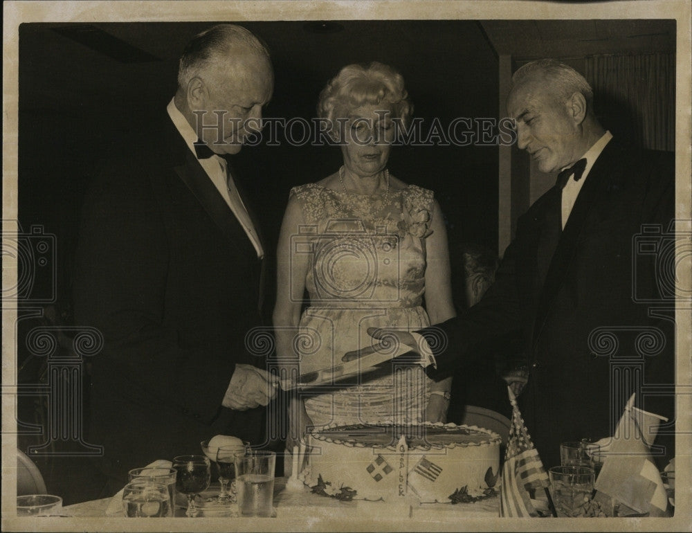 1966 Press Photo American Boston Society for friendship with Switzerland. - Historic Images