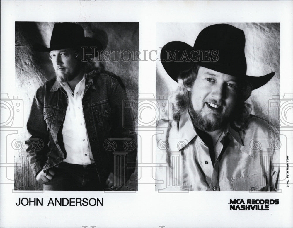 Press Photo Country Singer John Anderson - Historic Images