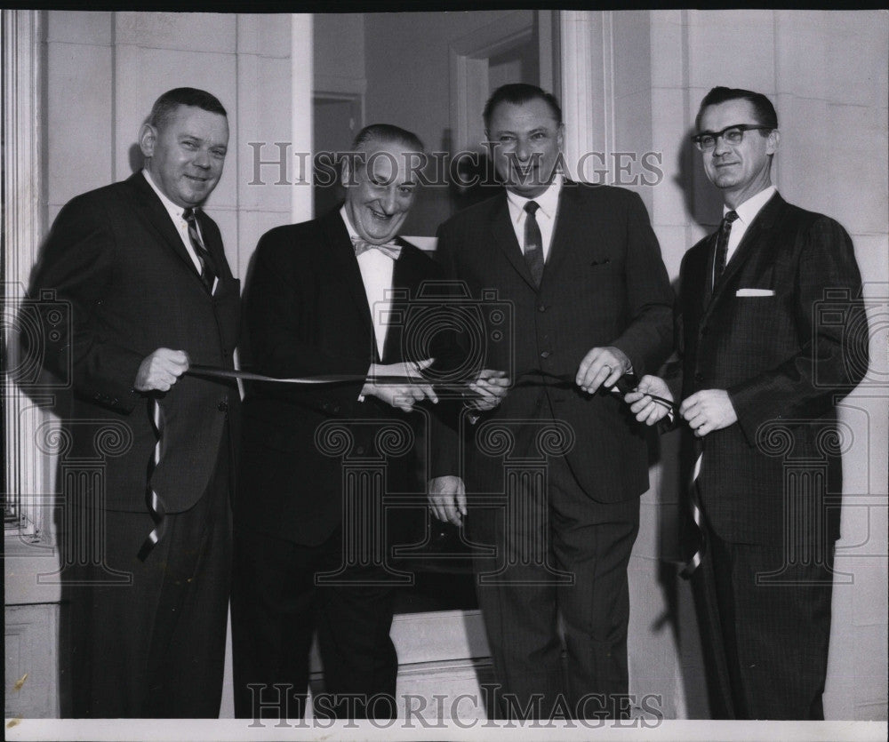 1961 Press Photo James Broderick, Julius Ansel, F. Perloff, J. Eckensberger - Historic Images