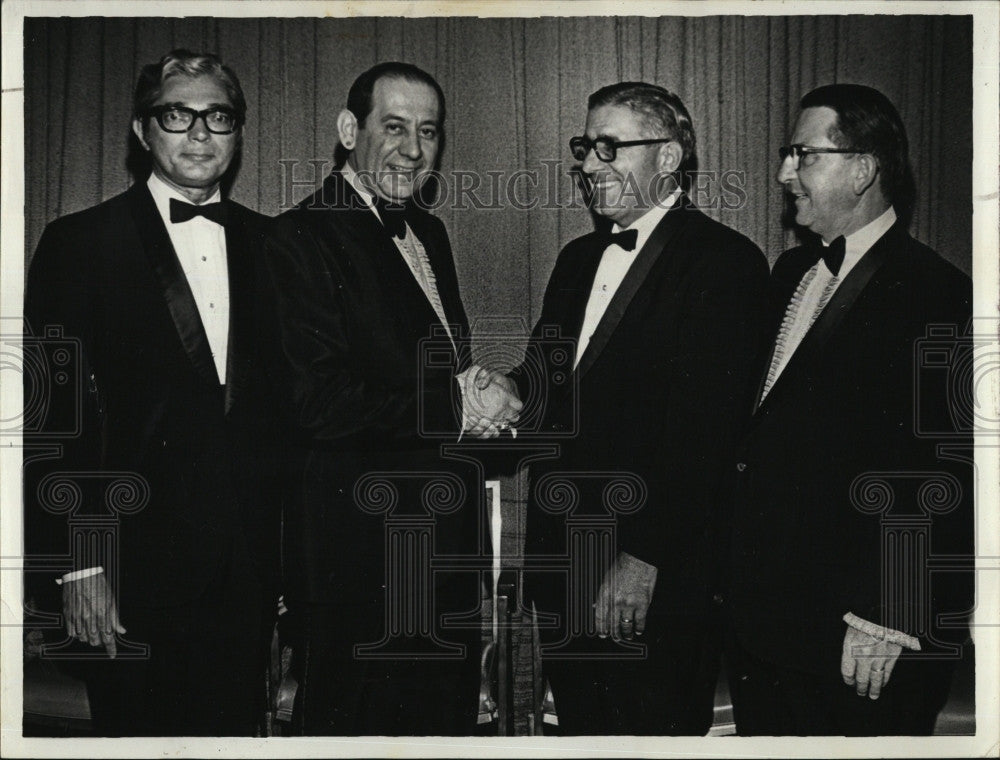 1970 Press Photo Stanley Stearman, Rocco Antonelli, Chester Borelli, Paul Allen - Historic Images