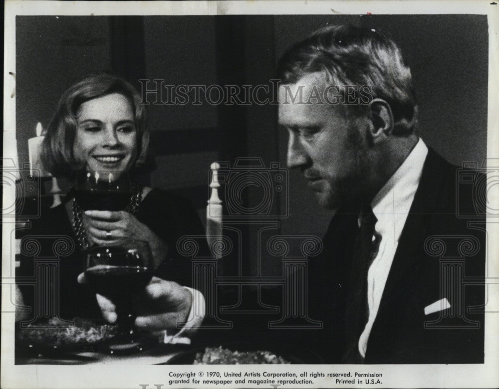 1970 Press Photo Bibi Anderson and Max Von Sydow in The Passion of Anna&quot;. - Historic Images