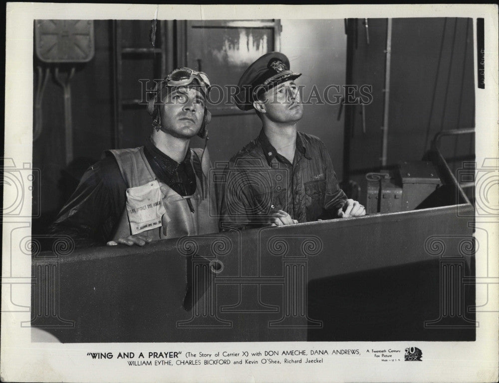 1944 Press Photo Actor Dana Andrews Starring In &quot;Wing And A Prayer&quot; - Historic Images