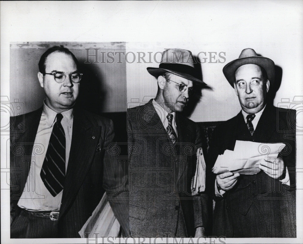 1946 Press Photo John Wood, House On Un-American Affairs, Ernie Adamson, Counsel - Historic Images