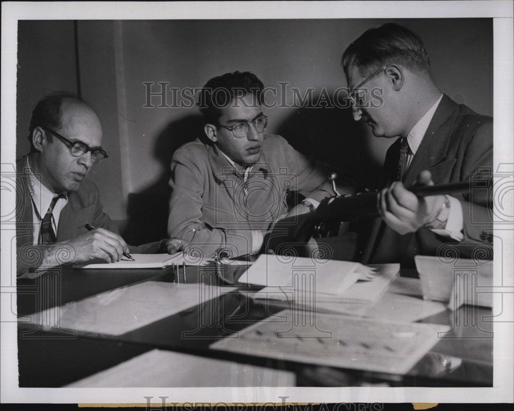 1951 Press Photo Asst DA A Silver,Rocco Bruzzese &amp; M Rosenthal - Historic Images