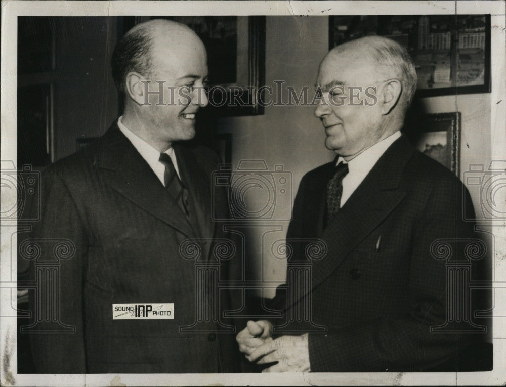 1941 Press Photo William C. Bullitt, Former Ambassador To France, Hatton Sumners - Historic Images