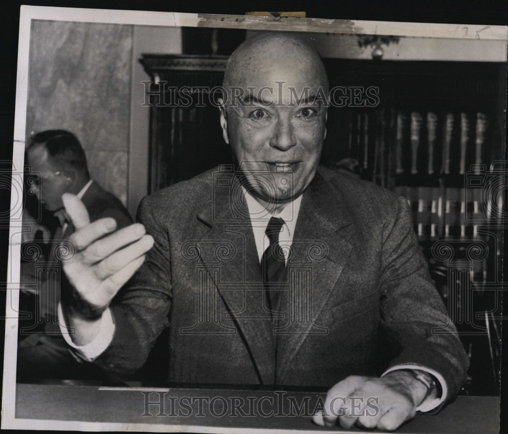 1952 Press Photo Former Ambassador To Russia William C. Bullitt At Subcommittee - Historic Images