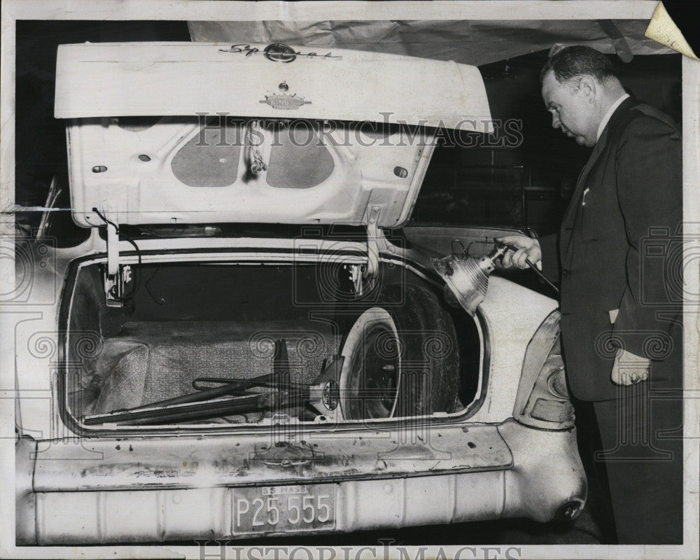 1960 Press Photo DA John Burke 7 car of slain Edward Rothstein - Historic Images