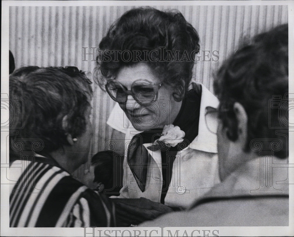 1977 Press Photo Prominent American Burlesque Ecdysiast And Actress Ann Corio - Historic Images