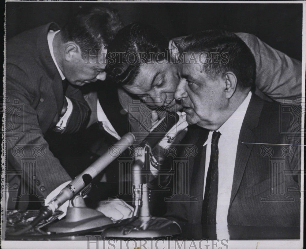 1963 Press Photo Underworld informant Joseph Valachi at Senate Investigation - Historic Images