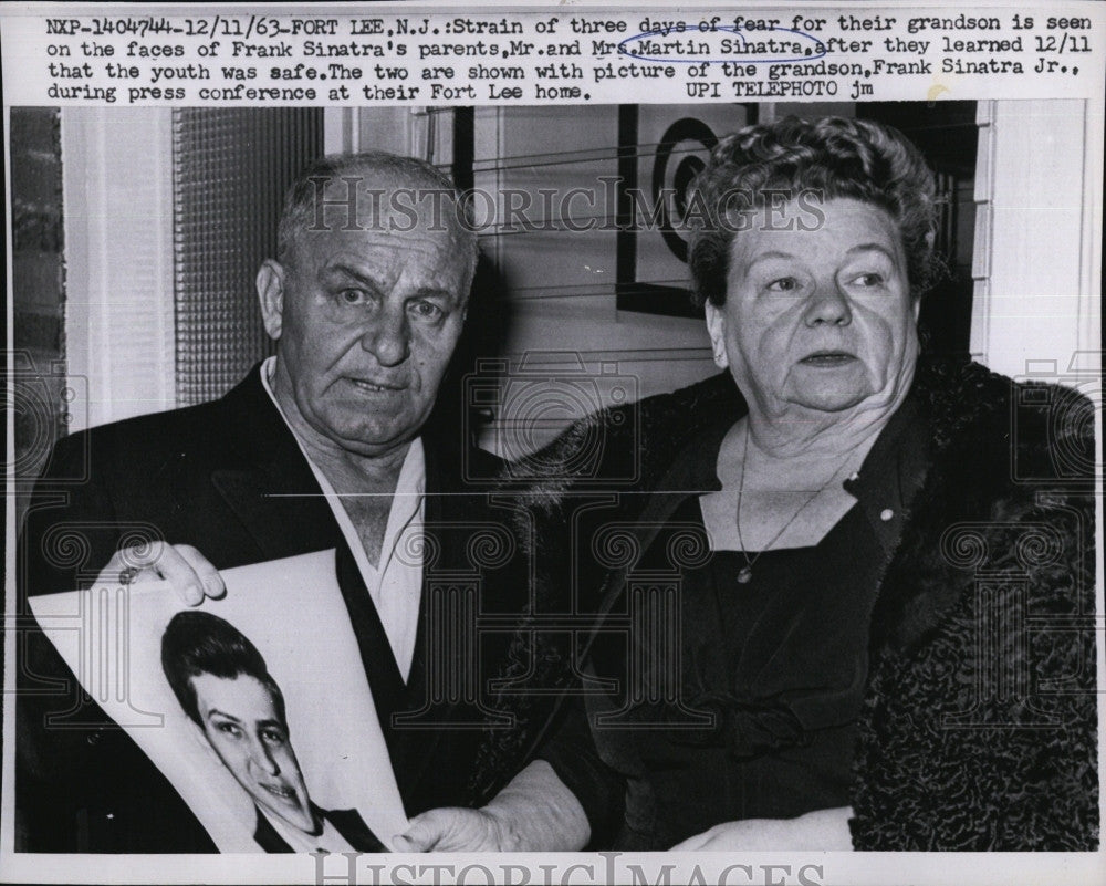 1963 Press Photo Frank Sinatras parents Mr. and Mrs. Martin Sinatra - Historic Images