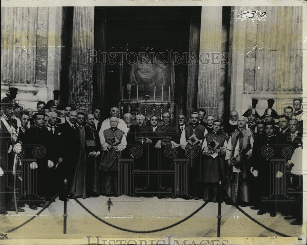 1932 Press Photo Msgr Frances Spellman, Bishop of Boston,Mass - Historic Images