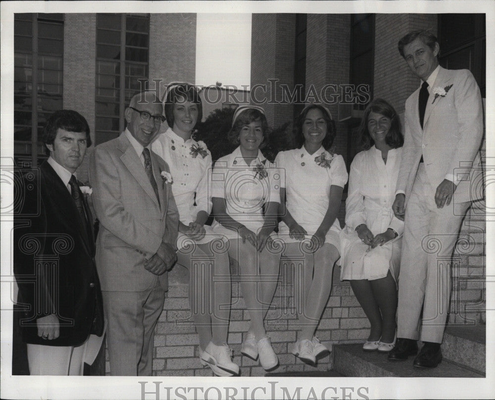 1975 Press Photo Graduation Forsyth Dental Center&#39;s School Hygienists - Historic Images