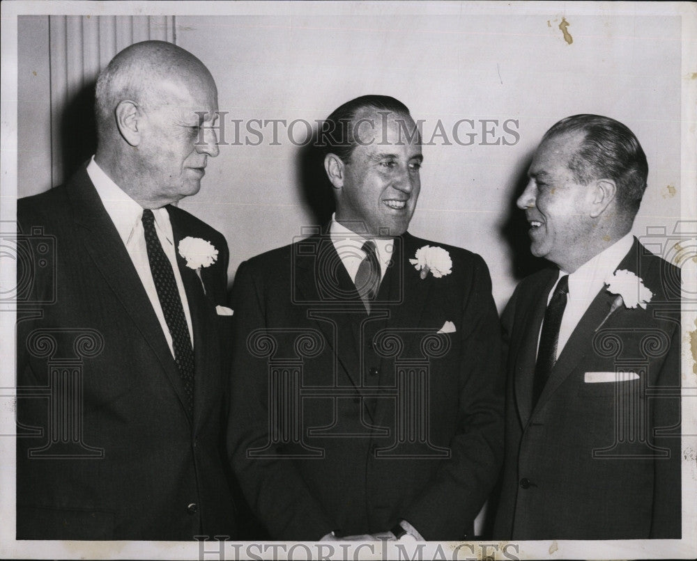 1958 Press Photo James F. McMAnmom H.J. Heinz II A.W. Vanderhoof - Historic Images