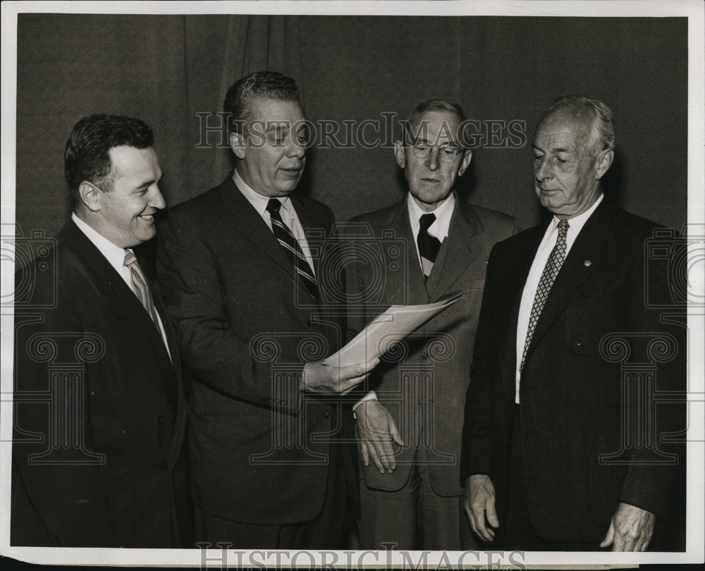 1955 Press Photo Boston Schools Thomas Lane William Ohrenberger Laurence Brooks - Historic Images