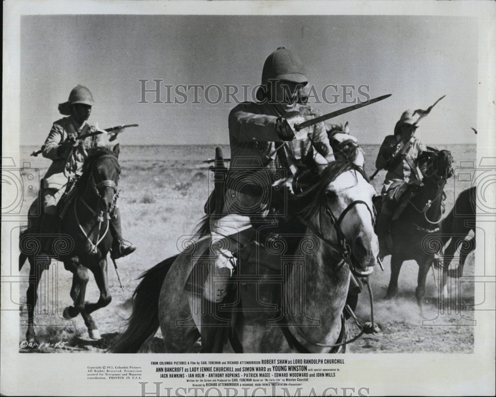 1972 Press Photo Simon Ward Actor Battle Omdurman Scene Young Winston Movie Film - Historic Images