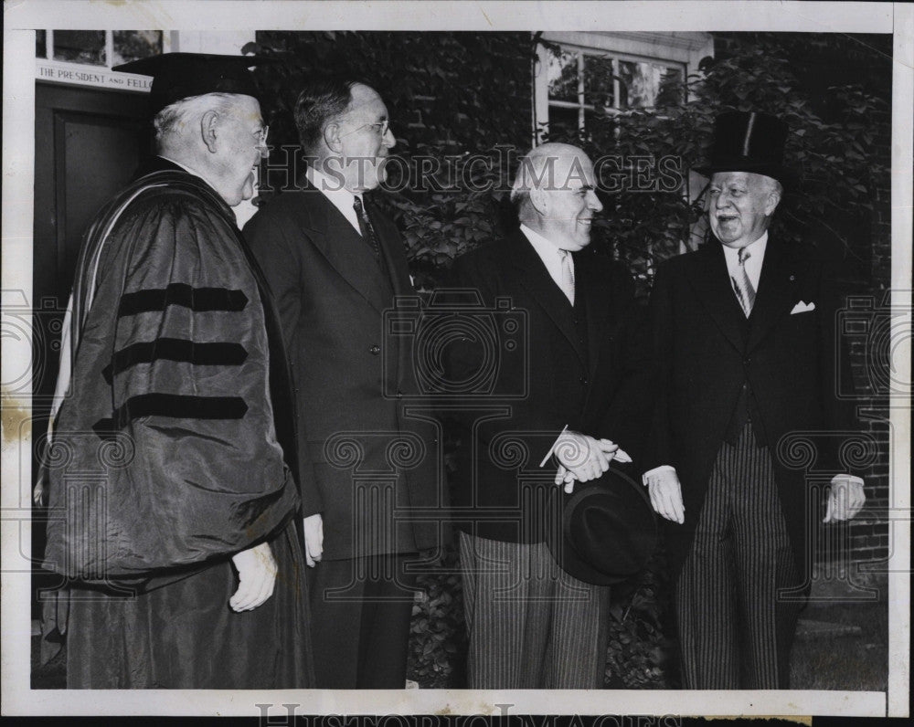 1951 Press Photo Honorary Degree Harvard John McCloy Ambassador Walter Gifford - Historic Images