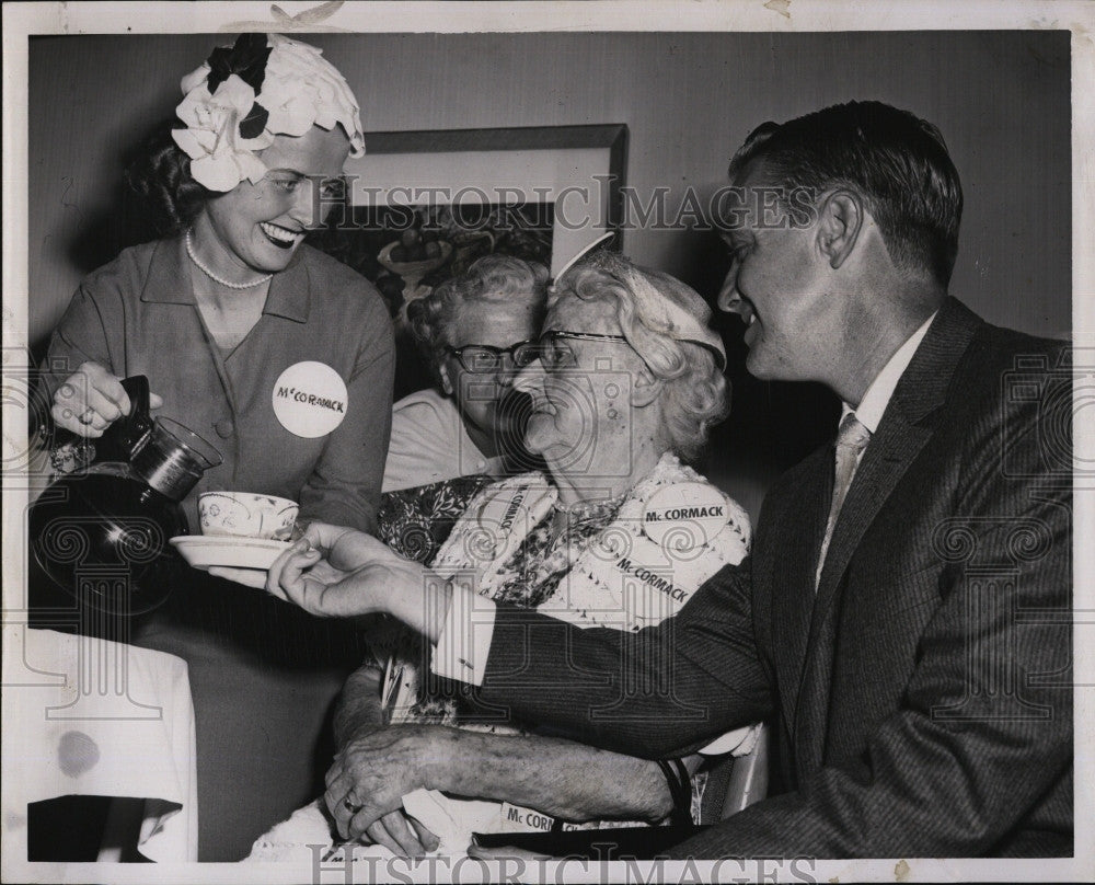 Press Photo Edward McCormack Wife Bridget Shea Democratic Convention - Historic Images