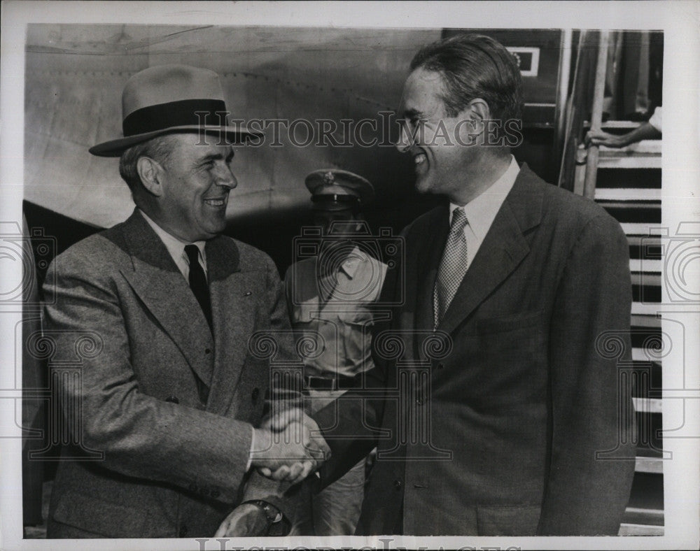 1949 Press Photo Military Governor John McCloy Germany Ambassador Averill - Historic Images