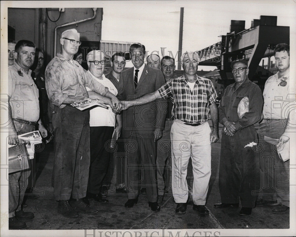 1966 Press Photo Massachusetts Democratic Candidate Governor Edward McCormack - Historic Images