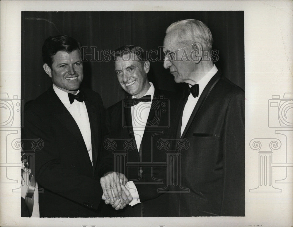 1966 Press Photo Sen. Ted Kennedy &amp; Ed McCormack, - Historic Images