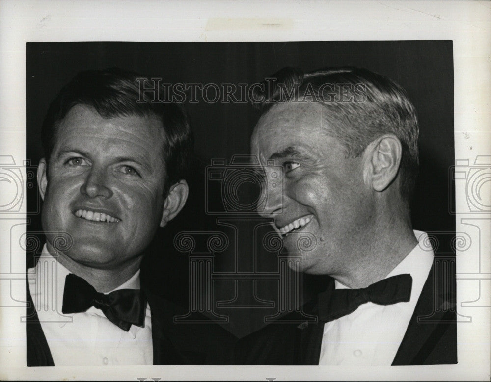 1966 Press Photo Sen. Ted Kennedy &amp; Ed McCormack - Historic Images