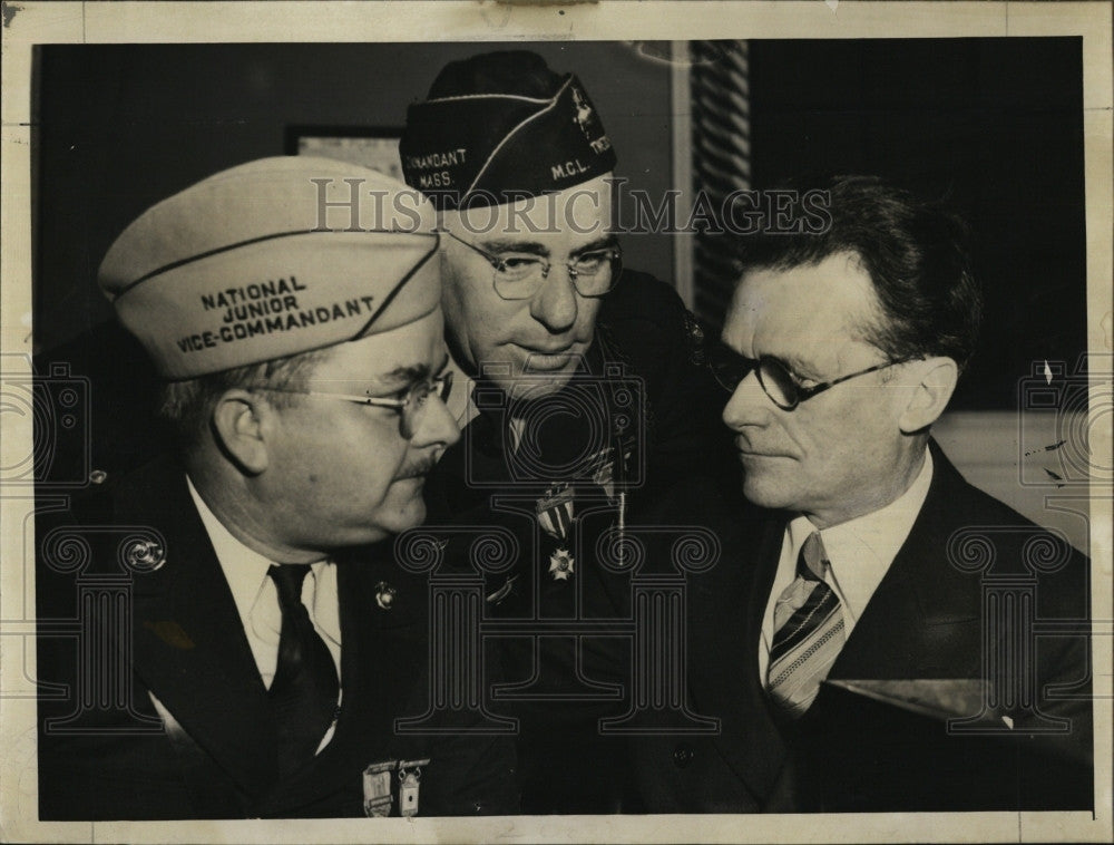1940 Press Photo Ira S. Wade Junior Vice-Commandant Marines 165 Anniversary - Historic Images