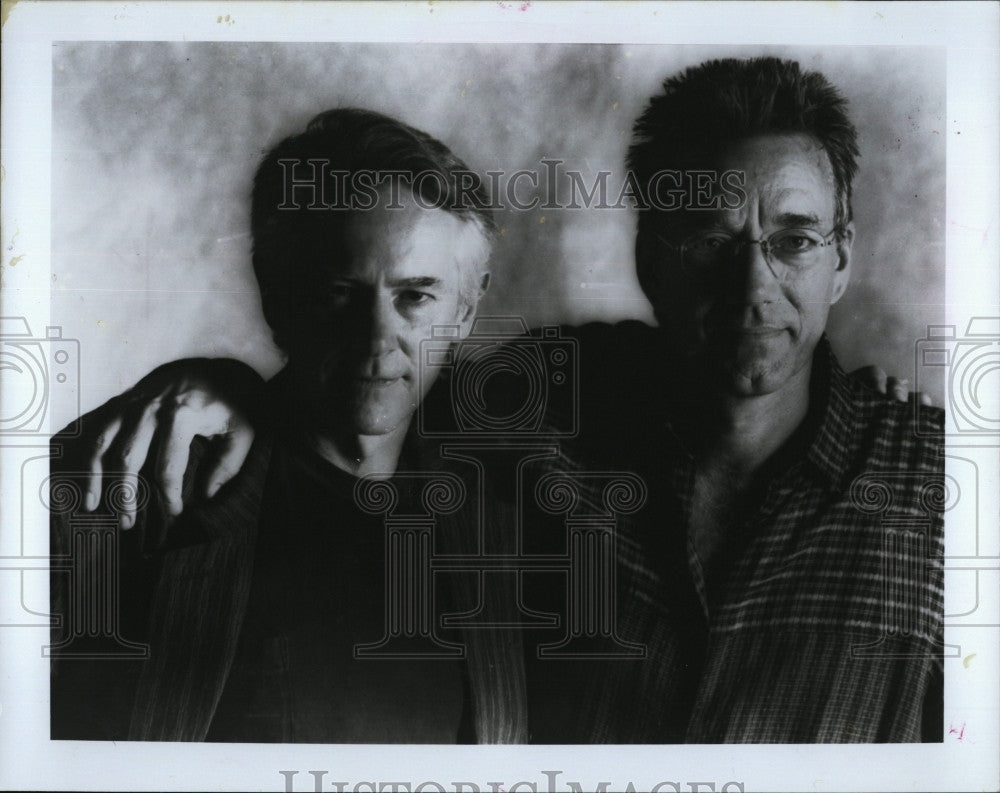 Press Photo Ray Manzarek Michael McClure Poet - Historic Images