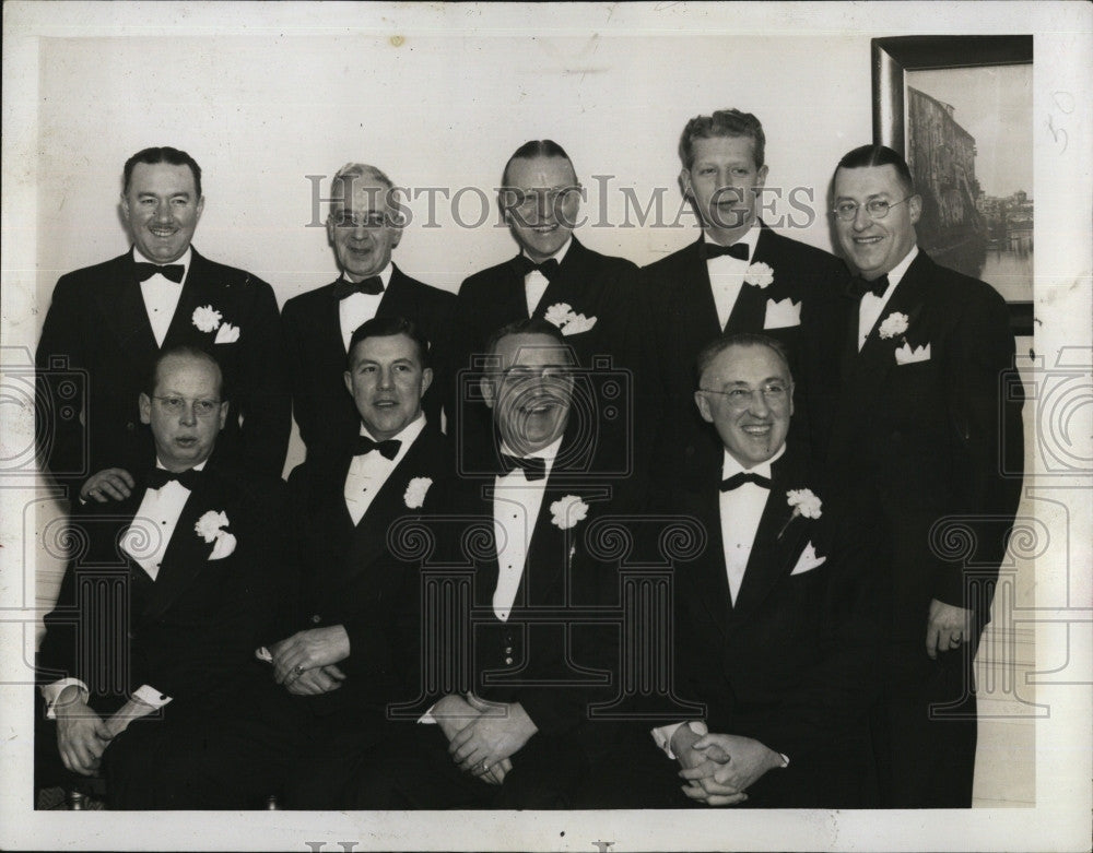 1942 Press Photo Edward Laviolette McNaughton Joseph McKloskey Freeman Flint - Historic Images