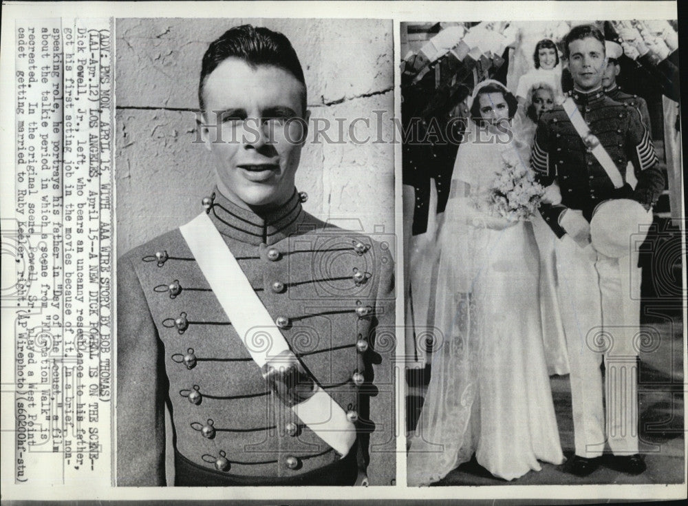 1974 Press Photo Dick Powell Jr. playing his father in &quot;Day of the Locust&quot; - Historic Images