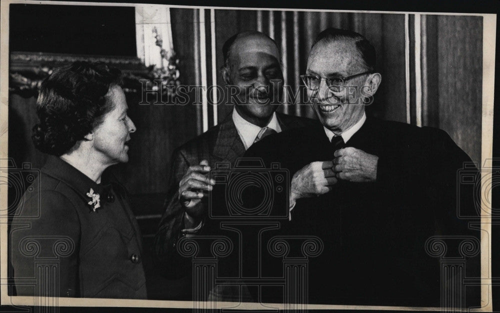 1972 Press Photo Lewis F. Powell becomes Supreme Court Justice - Historic Images