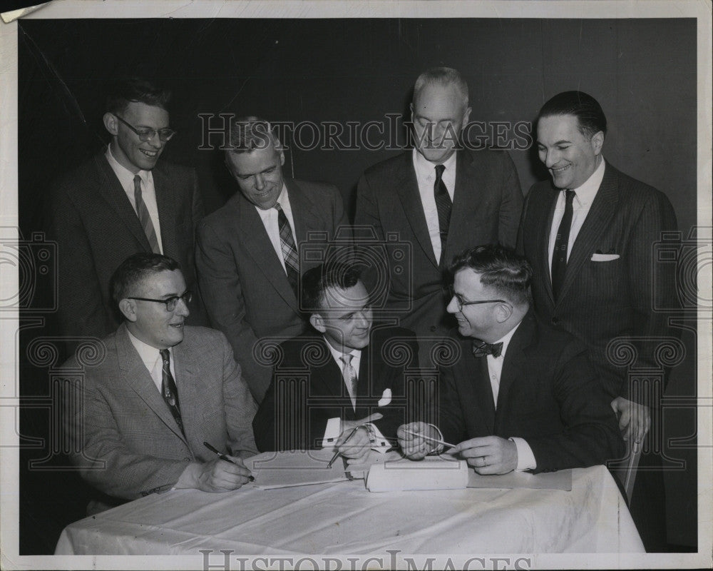 1959 Press Photo American Chemical Society Dr. Arnet Powell Howard Reynolds - Historic Images