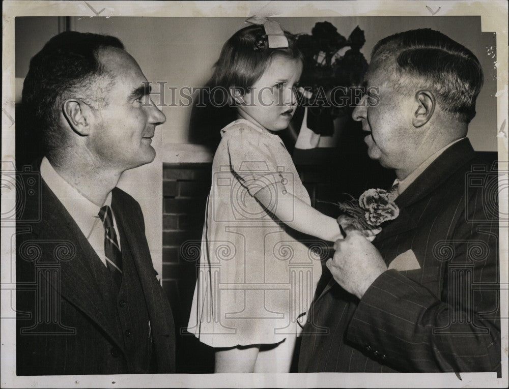 1948 Press Photo Forrester &#39;Tim&#39; Clark, Lee Marshall Massachusetts Chairmen - Historic Images